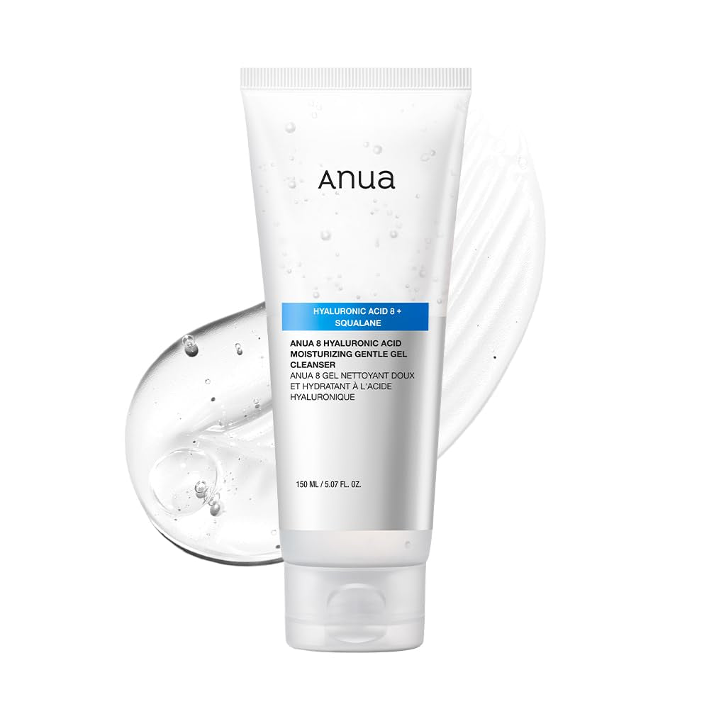 Moisturizing Gentle Gel Cleanser – pH-Balanced Korean Face Wash with Hyaluronic Acid, Squalane & Ceramide (150ml)