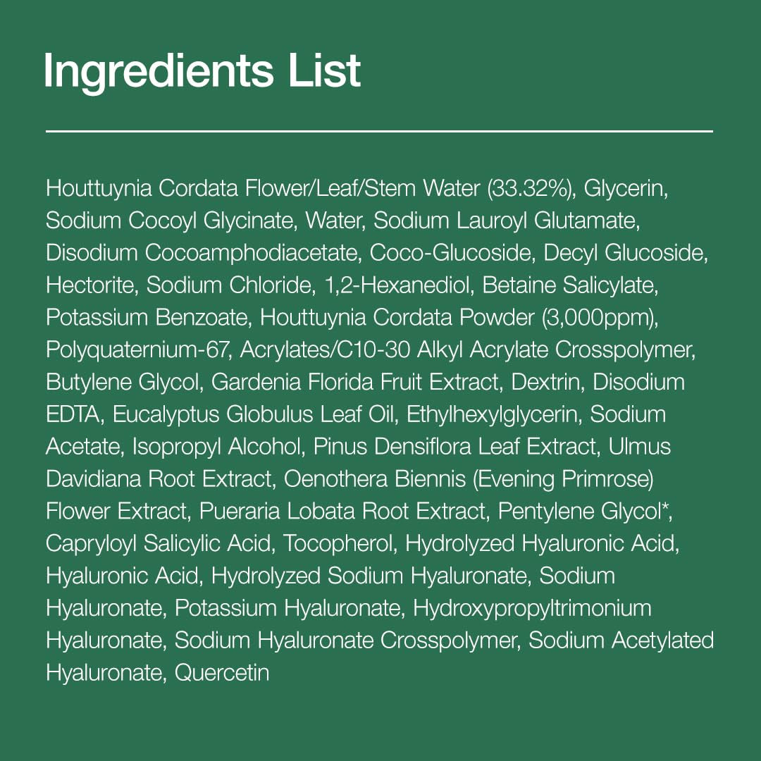 Heartleaf Quercetinol Deep Cleansing Foam – Korean Facial Cleanser with BHA, Hyaluronic Acid & Glycerin (150ml)