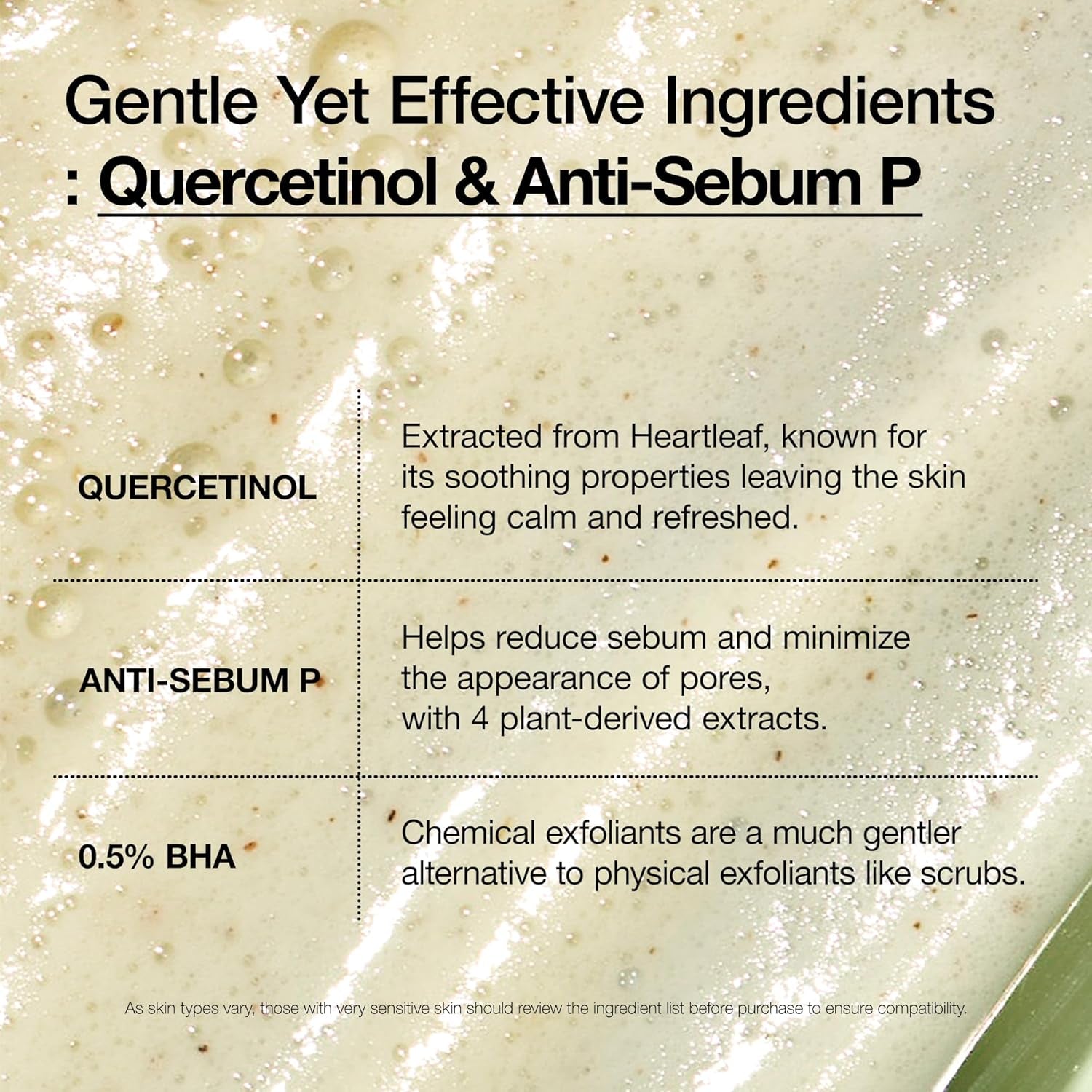 Heartleaf Quercetinol Deep Cleansing Foam – Korean Facial Cleanser with BHA, Hyaluronic Acid & Glycerin (150ml)