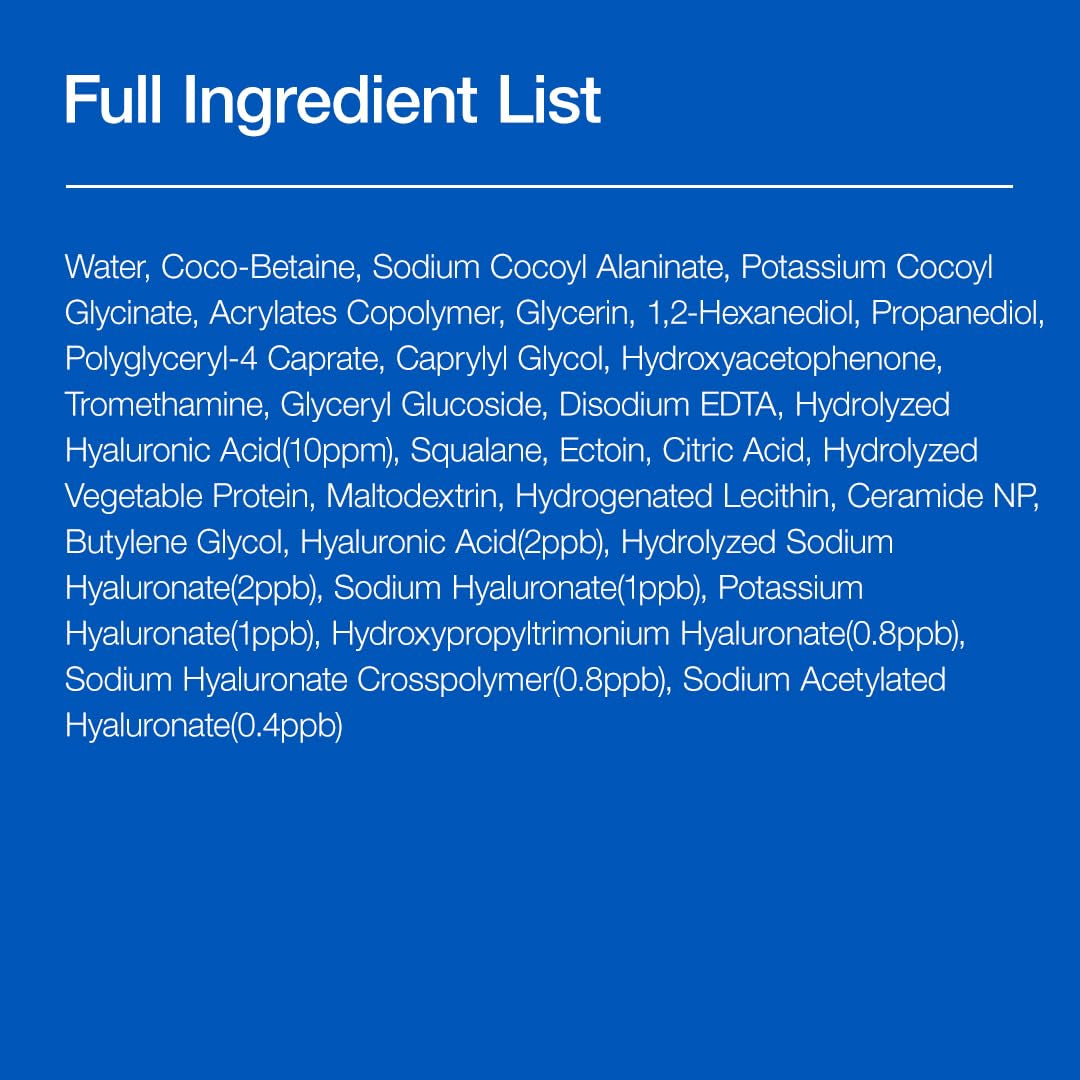 Moisturizing Gentle Gel Cleanser – pH-Balanced Korean Face Wash with Hyaluronic Acid, Squalane & Ceramide (150ml)