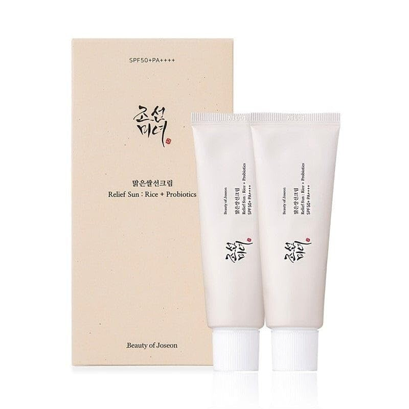 Beauty Joseon Relief Sun: Rice + Probiotics Set (Pack of 2, 50ML Each) FREE SHIP